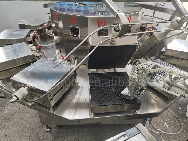 High Production  Automatic Industrial  Waffle Cookie Machine Large commercial Waffle Iron Stroopwafel Maker Machine