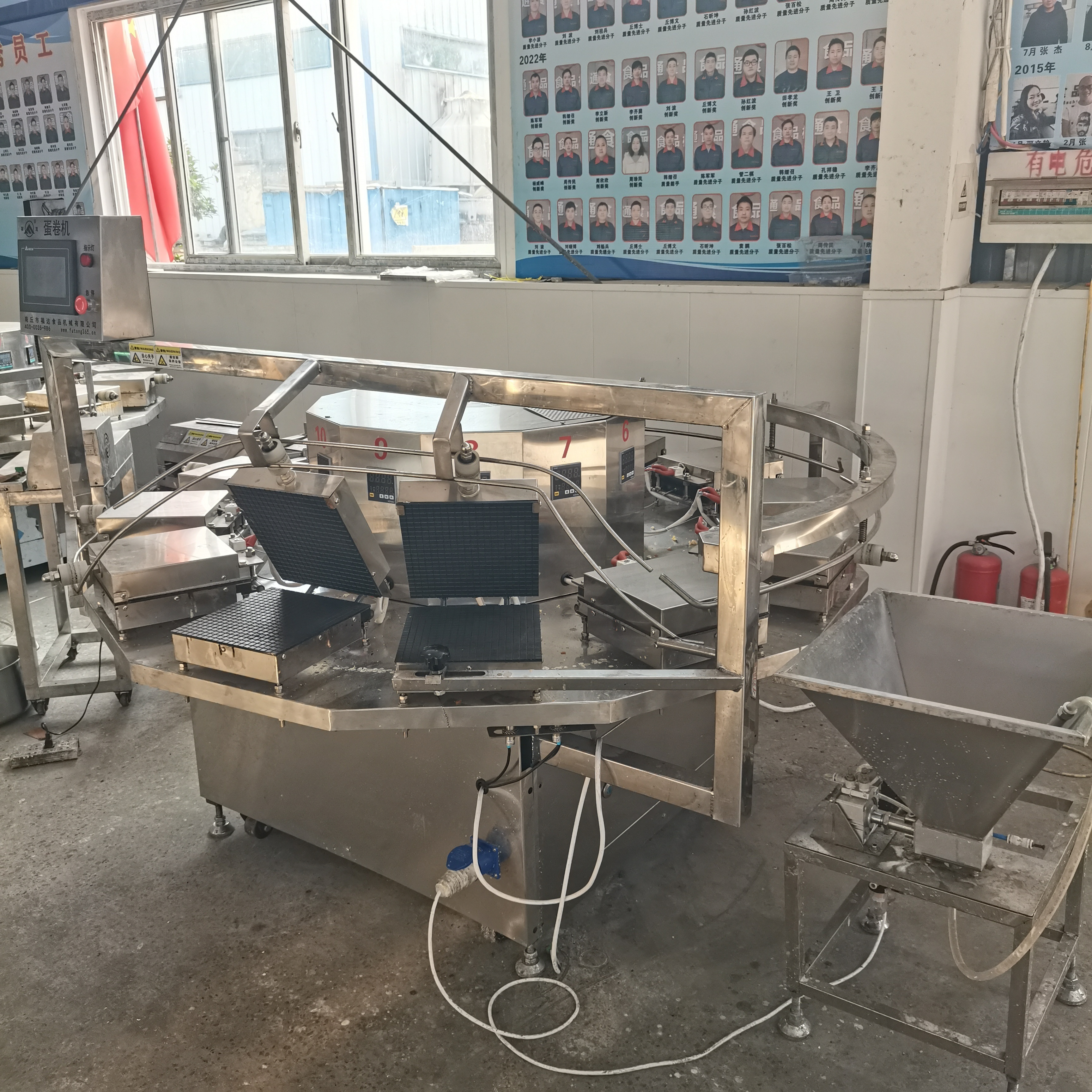 Factory price professional 8 10 12 plates waffle biscuit making machines fortune cookies machine price for sale