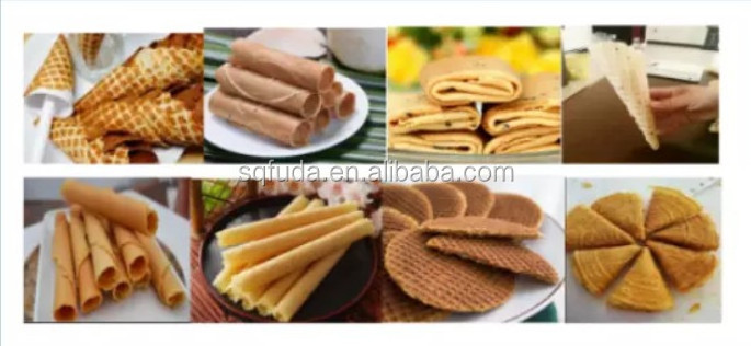 Fully automatic ice cream sugar cone making machine kuih kapit making machine