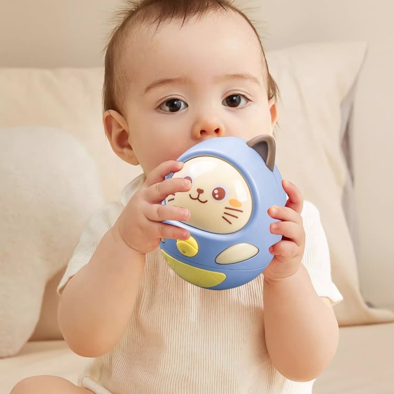 New Baby Musical Early Learning Toys with light Cute Electric Kids Tumbler Toy Light Toddler Cat rattle Educational To