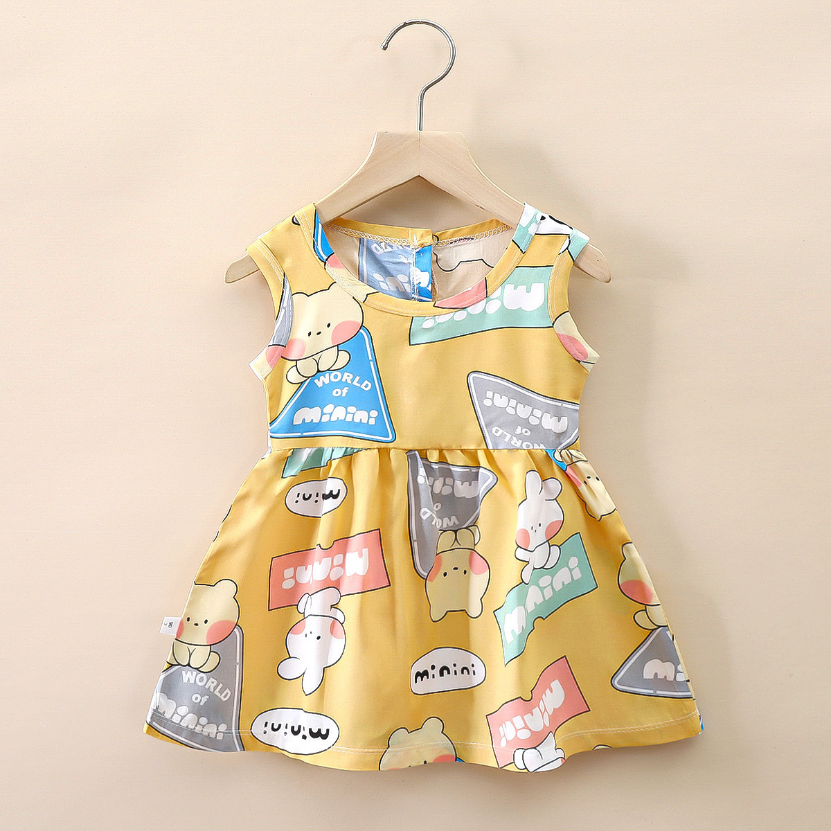 Wholesale of summer girls' cotton silk sleeveless princess skirts