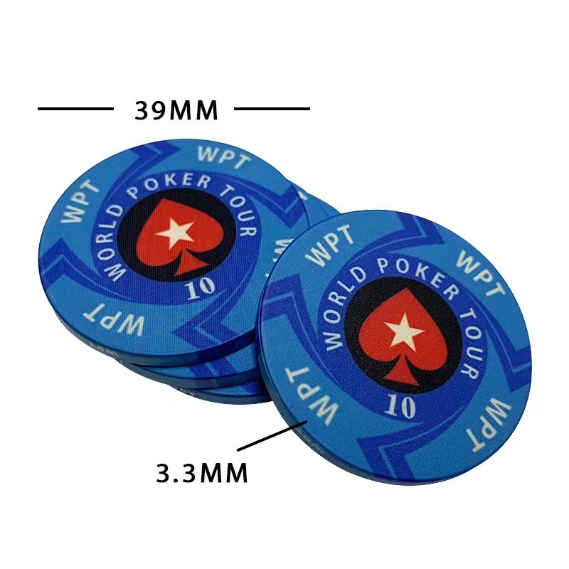 10g EPT/WPT Ceramic Texas Poker Chips Professional European Poker Chips Set