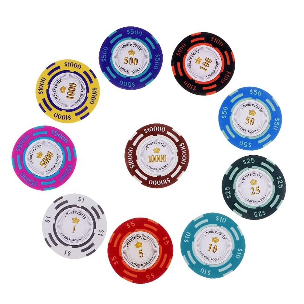 Premium Poker Chips Heavyweight 14 Gram Clay Casino Poker Chips