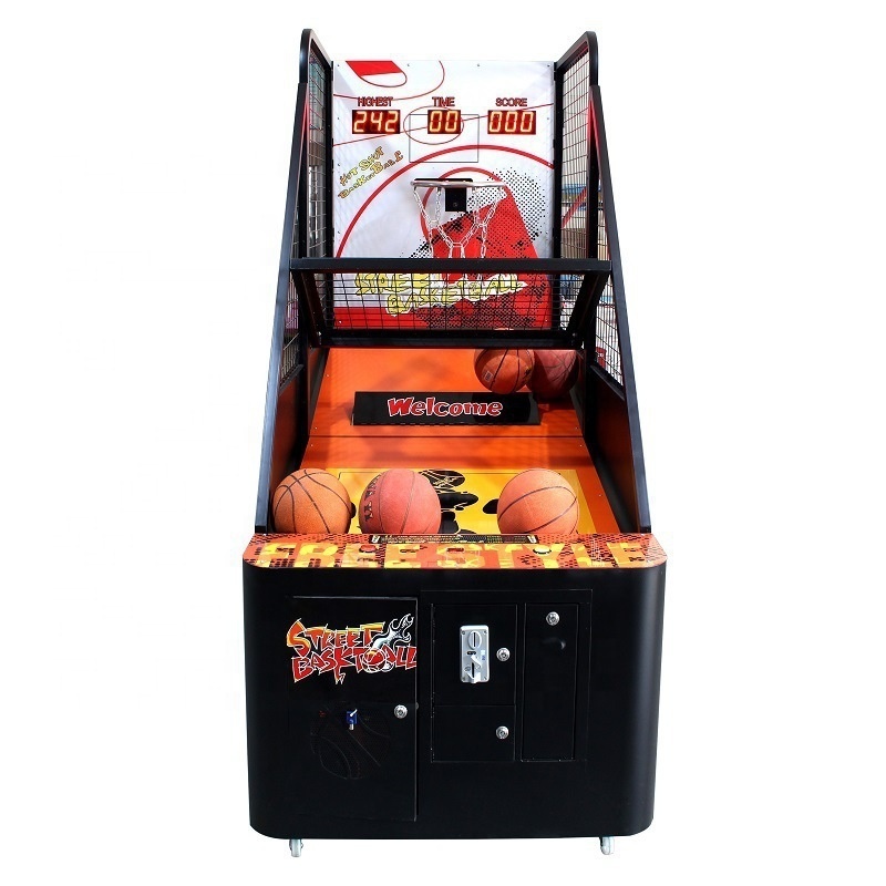 SUNMO Coin Operated Street Basketball Shooting Arcade Game Machine