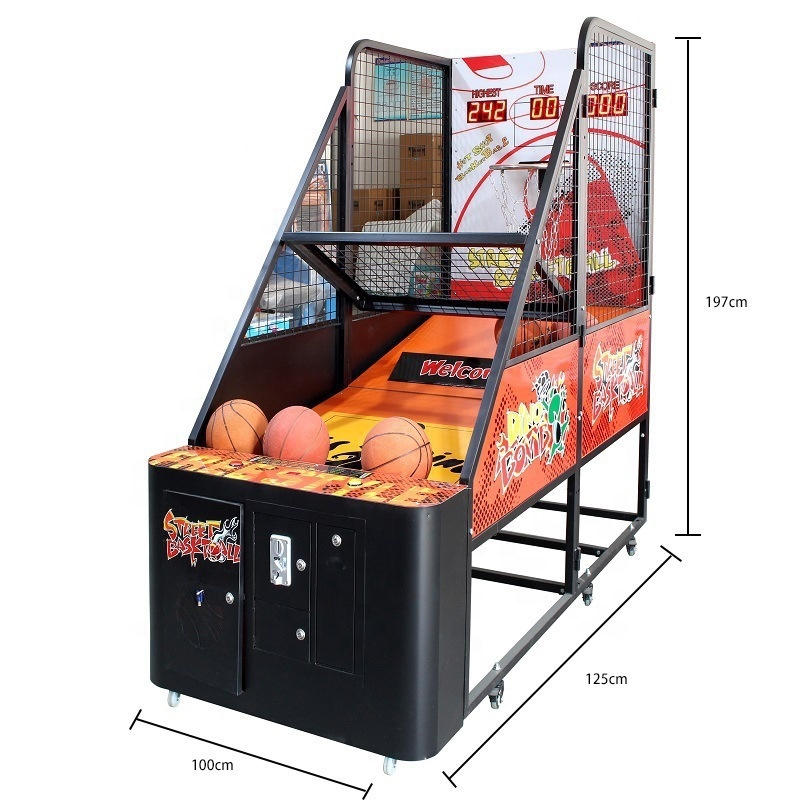 SUNMO Coin Operated Street Basketball Shooting Arcade Game Machine