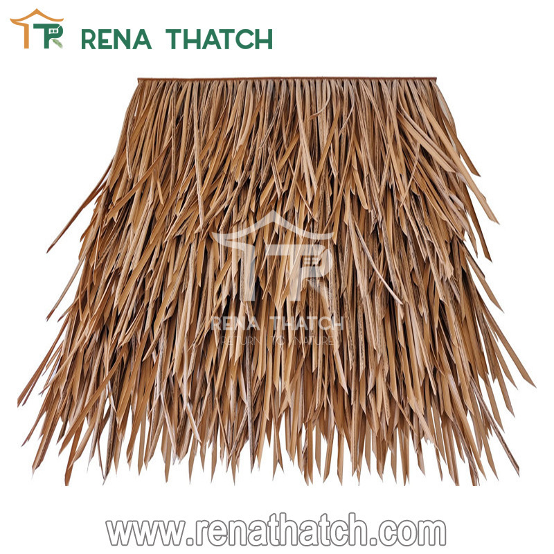 Weather Resistant synthetic thatch roof gazebo fire resistant artificial thatch materials