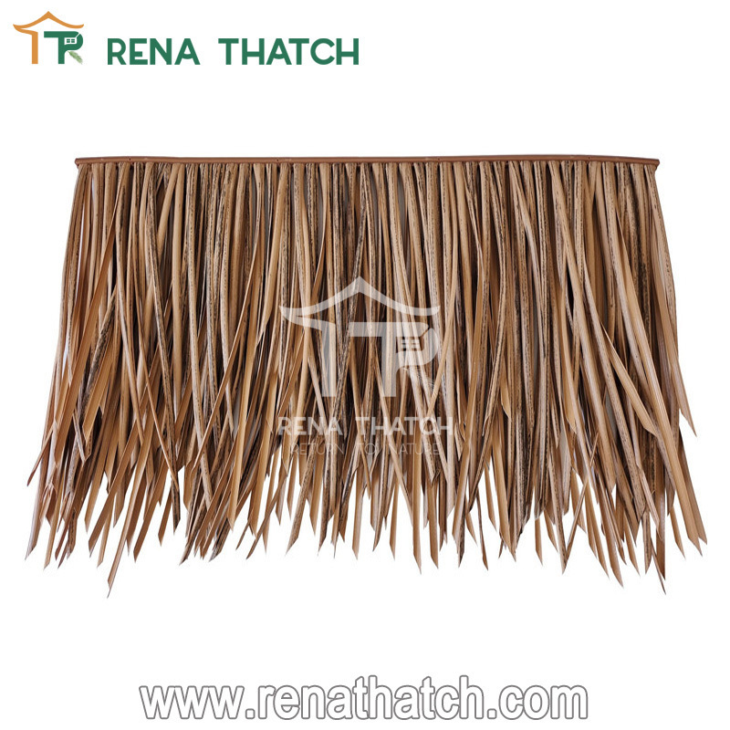 Weather Resistant synthetic thatch roof gazebo fire resistant artificial thatch materials