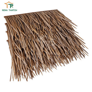 Weather Resistant synthetic thatch roof gazebo fire resistant artificial thatch materials