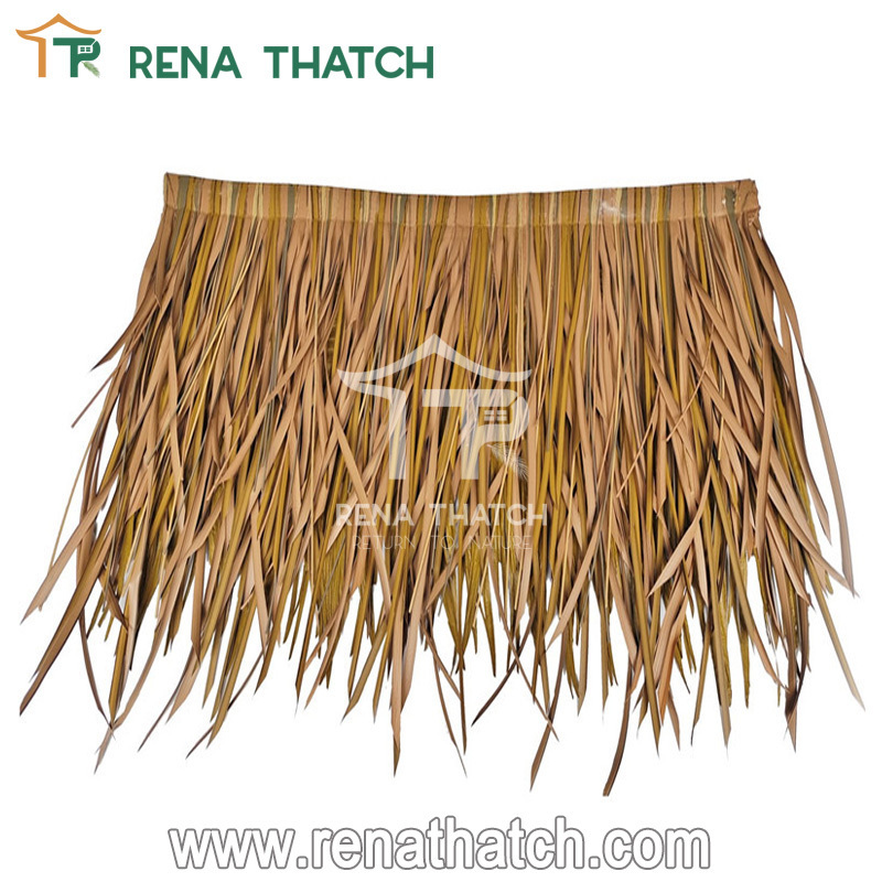 Environmental fiber artificial waterproof thatch roof tile synthetic thatch material for tiki huts gazebo