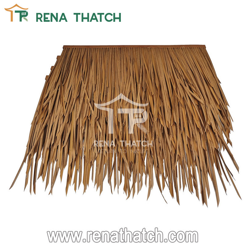 Environmental fiber artificial waterproof thatch roof tile synthetic thatch material for tiki huts gazebo