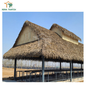 High quality cheap artificial thatch roof gazebo synthetic thatch roll umbrellas Tiki thatch hut