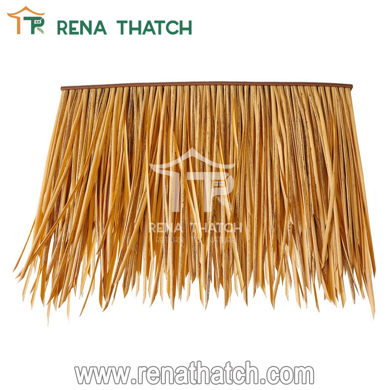 Environmental fiber artificial thatch roof tile synthetic thatch material for tiki huts gazebo