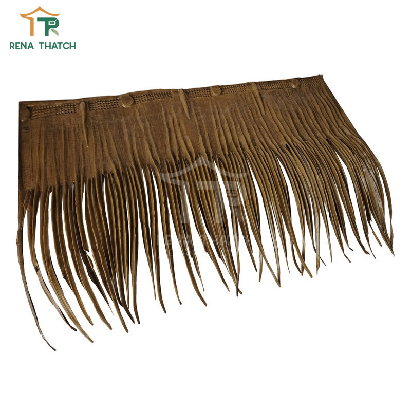 Synthetic palm cover leaf umbrella synthetic thatch roll palma synthetica thatch roof tiles