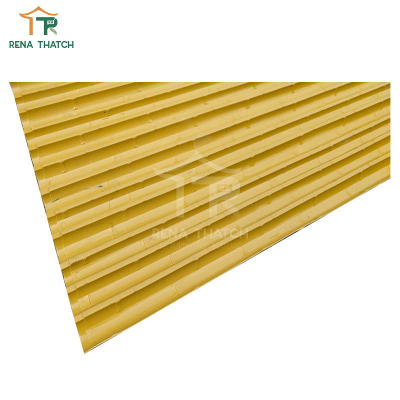 New style 1.5m 1.8m high artificial bamboo fence synthetic bamboo screen for garden plastic bamboo poles