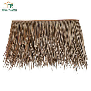 Environmental fiber artificial thatch roof tile synthetic thatch material for tiki huts gazebo