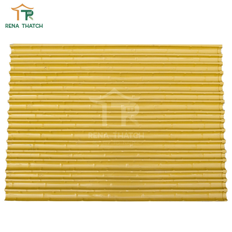 New style 1.5m 1.8m high artificial bamboo fence synthetic bamboo screen for garden plastic bamboo poles