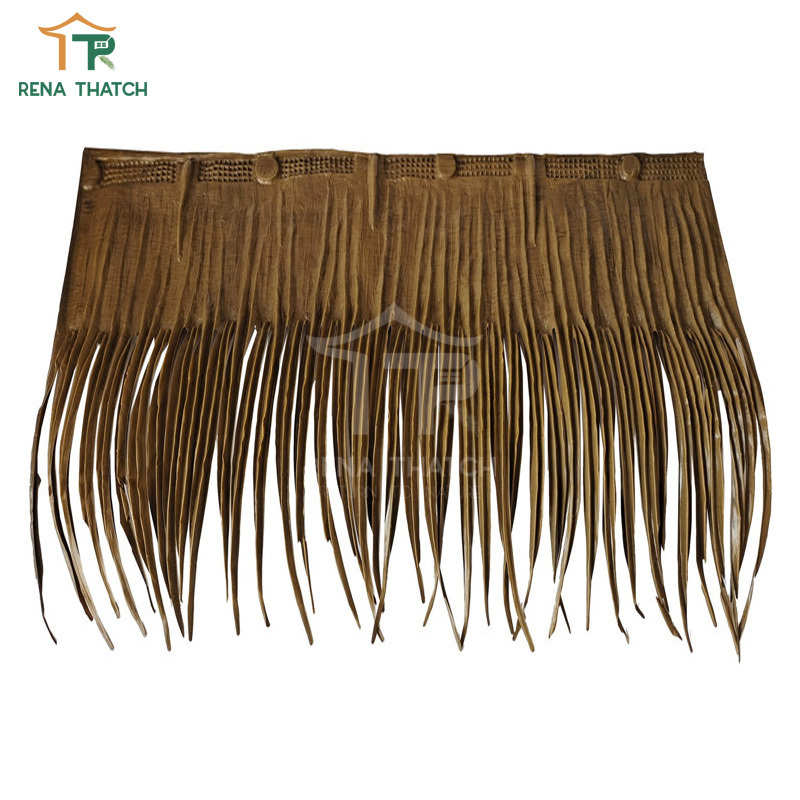 Mexican thatch roofing roll natural grass straw thatch roofing tiles synthetic palm panel