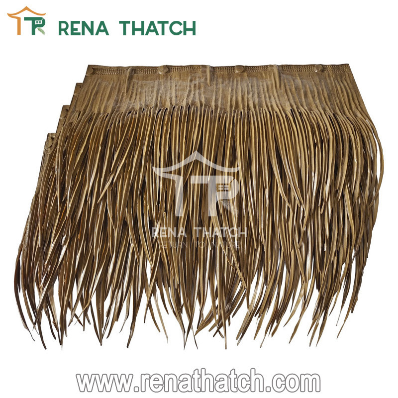 Mexican thatch roofing roll natural grass straw thatch roofing tiles synthetic palm panel