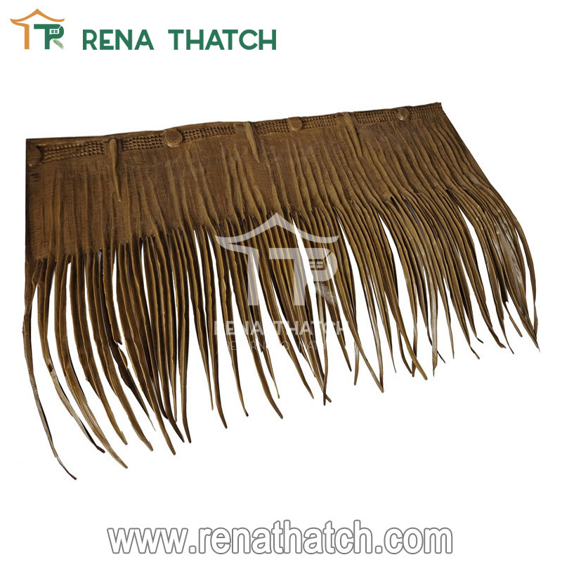 Mexican thatch roofing roll natural grass straw thatch roofing tiles synthetic palm panel