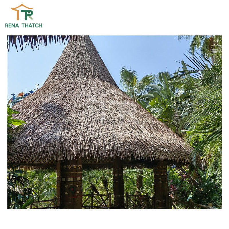 High quality cheap artificial thatch roof gazebo synthetic thatch roll umbrellas grass thatched roof