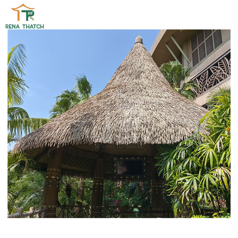 High quality cheap artificial thatch roof gazebo synthetic thatch roll umbrellas grass thatched roof