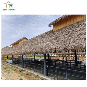 Artificial Bali synthetic thatch roof tiki hut bar thatch umbrella for beach restaurant zoo resort