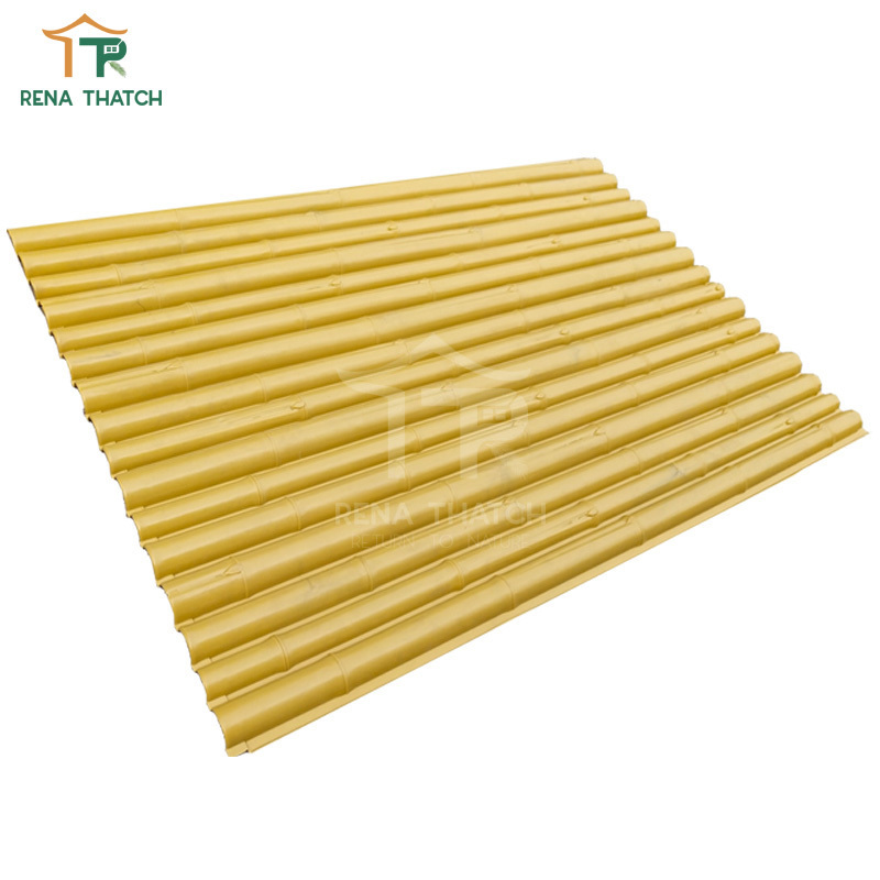 New style 1.5m 1.8m high artificial bamboo fence synthetic bamboo screen for garden plastic bamboo poles