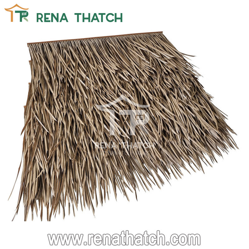 Environmental fiber artificial thatch roof tile synthetic thatch material for tiki huts gazebo