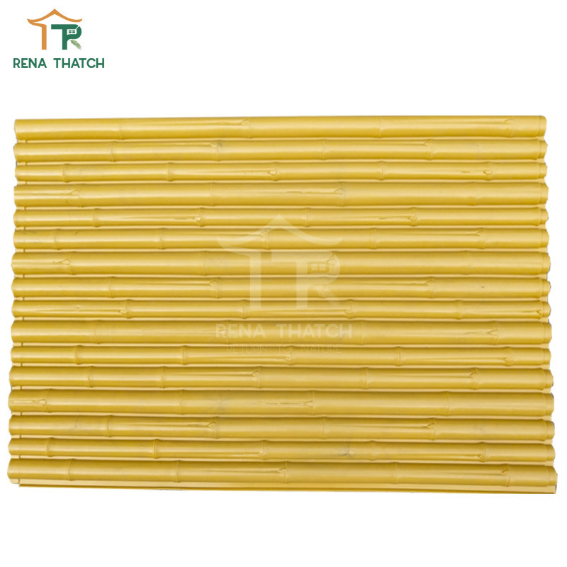 New style 1.5m 1.8m high artificial bamboo fence synthetic bamboo screen for garden plastic bamboo poles