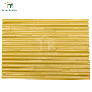 New style 1.5m 1.8m high artificial bamboo fence synthetic bamboo screen for garden plastic bamboo poles