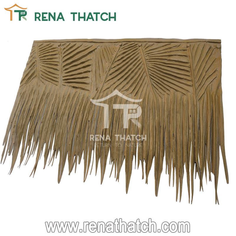 Fireproof waterproof palma sintetica thatch roof materials synthetic Palmex palm artificial thatch palm