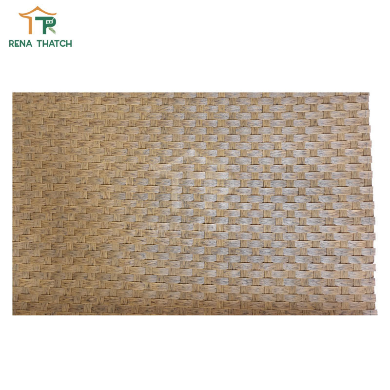 Long lasting reed screening rolled bamboo wall covering synthetic rattan weaving artificial rattan sheets