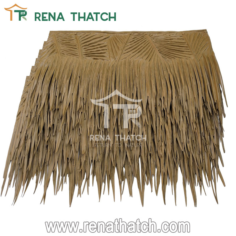 Fireproof waterproof palma sintetica thatch roof materials synthetic Palmex palm artificial thatch palm