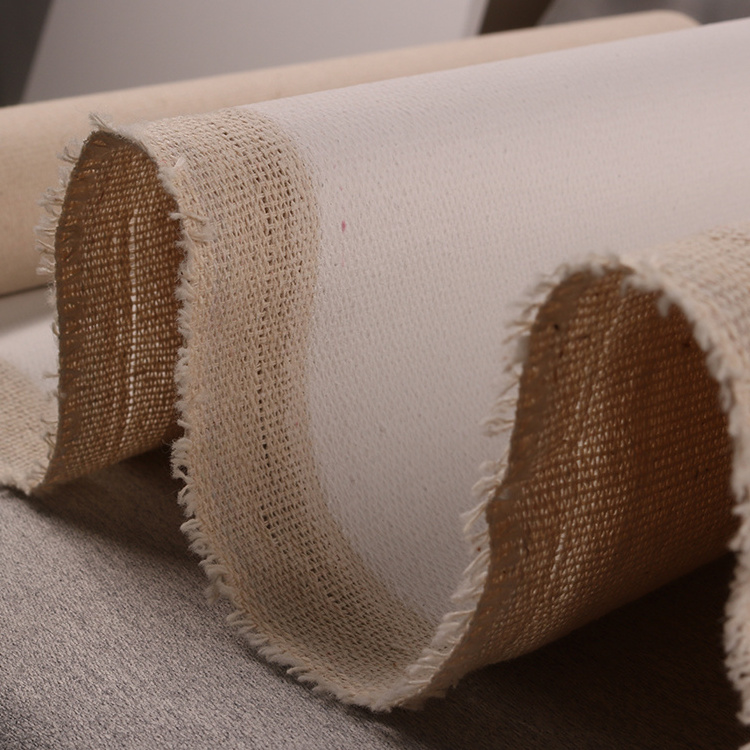 Wholesale 380g Artist Linen Stretched Canvas Roll High Quality Painting canvas For Oil Painting