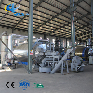 Continuous Pyrolysis Recycle Waste Tyre Plastic Rubber To Oil Equipment Machine