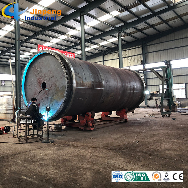 Continuous Pyrolysis Recycle Waste Tyre Plastic Rubber To Oil Equipment Machine