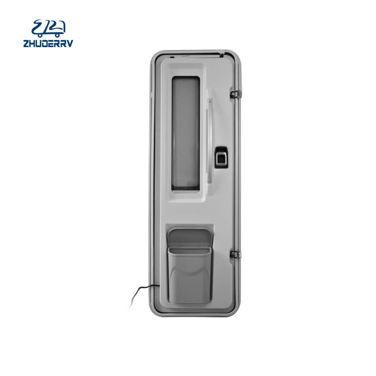 high strength aluminum alloy safety performance single point lock door for rv caravan trailer built-in screen door