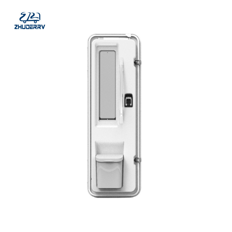 high strength aluminum alloy safety performance single point lock door for rv caravan trailer built-in screen door