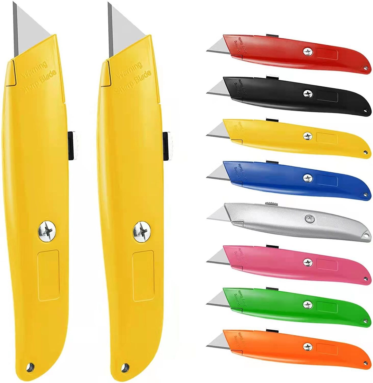 Multi-function Softgrip 18mm snap off utility knife with belt cutter knife