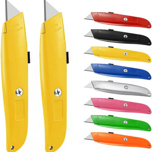 Multi-function Softgrip 18mm snap off utility knife with belt cutter knife