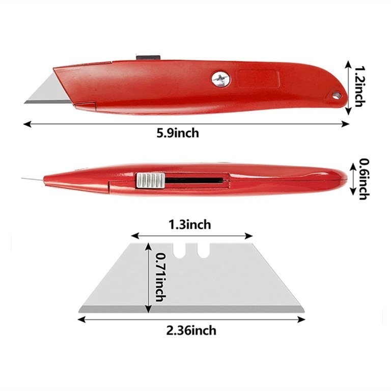 Multi-function Softgrip 18mm snap off utility knife with belt cutter knife