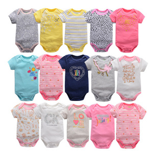 New Born Infant Clothes 100% Cotton Summer Baby Clothes Rompers Boy Girl Baby Bodysuit Baby Rompers