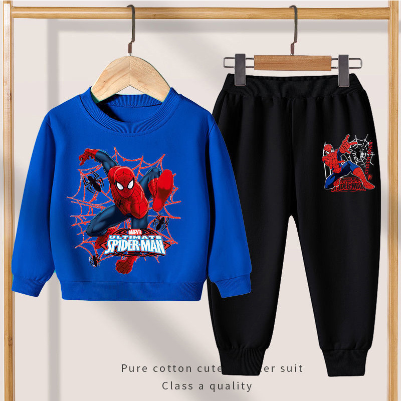 Halloween Cosplay Costume Spider Man Baby Boys Outfits Kids Sweatshirt+Pants 2pcs Children Superhero Costume Outfits