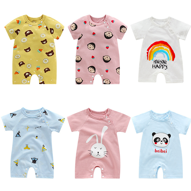 Baby Boy And Girl Romper Newborn Clothes Cotton Short Sleeve Baby Romper