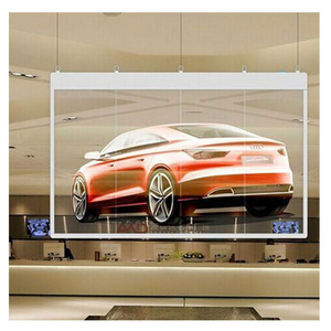 Hot sale grille led Transparency up to 90% led video wall screen display led flexible video wall panel