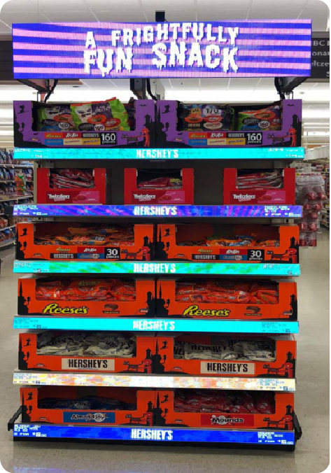 Quality p1.2 led shelf display advertising display supermarket shelf stretch led bar screen