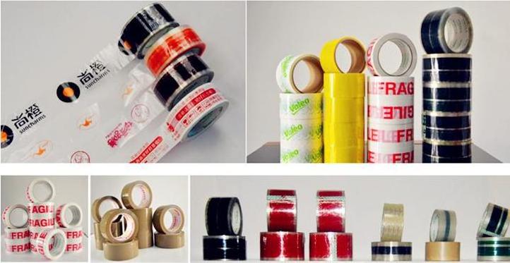 One color or 2 colour adhesive packing tape clear bopp tape flexo printing machine