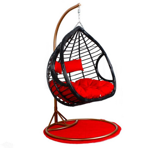 New design  outdoor and indoor rattan wicker egg swing chair