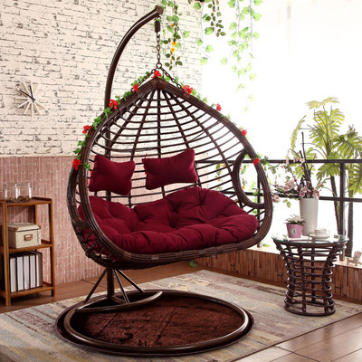 New design  outdoor and indoor rattan wicker egg swing chair