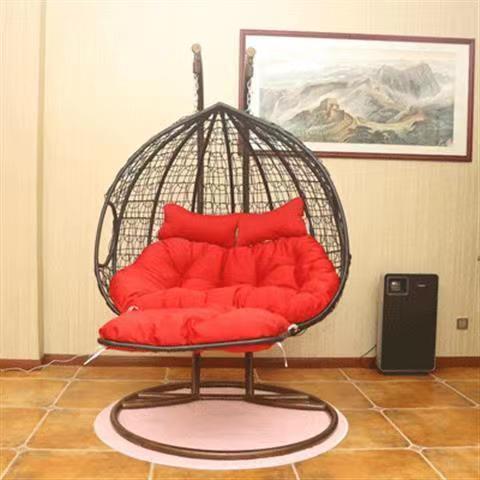 Handmade Hammocks Double Pole Hanging Basket Seat Swing Egg Hammock Chair for Garden Balcony